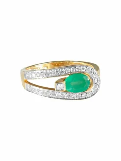 Bague Emeraude et Diamants