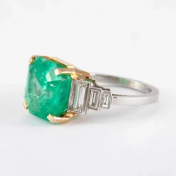 Bague Emeraude et Diamants