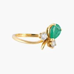 Bague Emeraude et Diamants