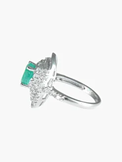 Bague Emeraude et Diamants