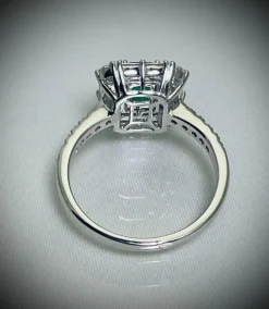 Bague Emeraude et Diamants