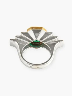 Bague Emeraude et diamants