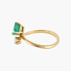 Bague Emeraude et Diamants