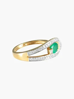 Bague Emeraude et Diamants