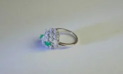 Bague Emeraudes Diamants