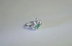 Bague Emeraudes Diamants