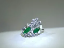 Bague Emeraudes Diamants