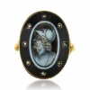 Bague Empire camée sur onyx et diamants