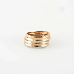 Bague en 3 ors & diamants