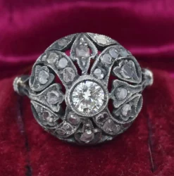 Bague en diamant de l'époque victorienne