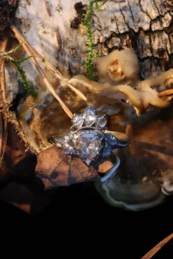Bague en diamant de style rococo du XVIIIe siècle