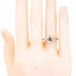 Bague en diamant, platine