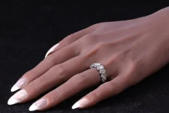 Bague en diamant taille rose de la fin de l'époque géorgienne du début de l'époque victorienne