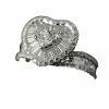 Bague en forme de coeur or blanc diamants