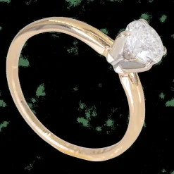 Bague en or 14 carats – Solitaire diamant 0,70 ct