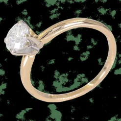 Bague en or 14 carats – Solitaire diamant 0,70 ct