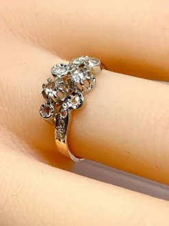 Bague en or 18 carats en diamants époque 1900