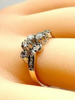 Bague en or 18 carats en diamants époque 1900