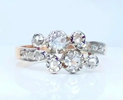 Bague en or 18 carats en diamants époque 1900