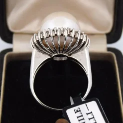 BAGUE EN OR 18 KT - PERLE 15 mm