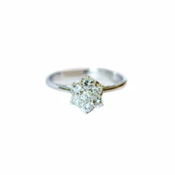 Bague en or avec diamants