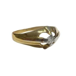 Bague en or avec diamants