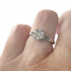 Bague en or avec diamants