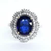 Bague en or avec saphir et diamant