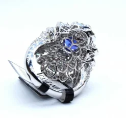Bague en or avec tanzanite et diamants