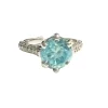 Bague en or avec zircon et diamants