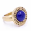 Bague en or AZTECA avec lapis-lazuli