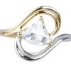 Bague en or bicolore