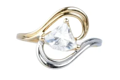 Bague en or bicolore