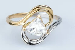 Bague en or bicolore
