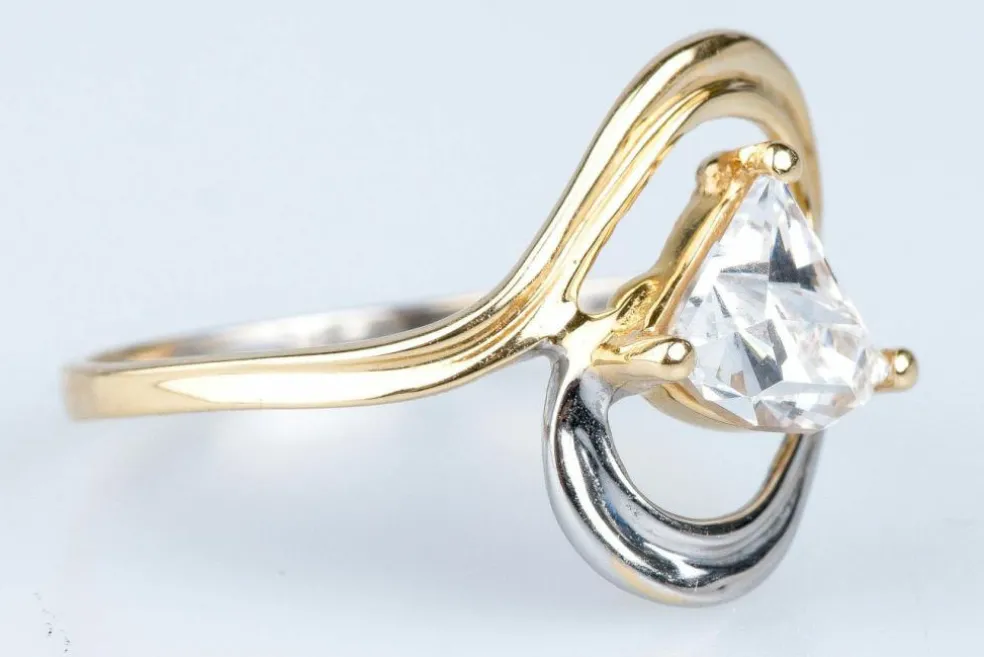 Bague en or bicolore