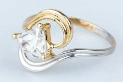 Bague en or bicolore