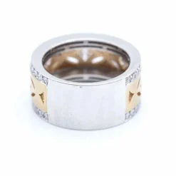Bague en or bicolore avec diamants