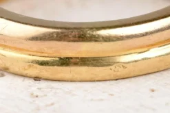 Bague en or bicolore jaune et blanc 18 carats et diamants 0,61 carats