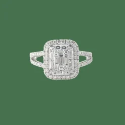 Bague en or blanc & diamants