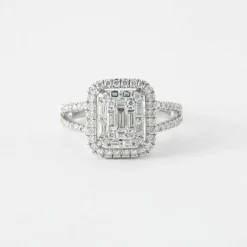 Bague en or blanc & diamants