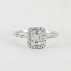 Bague en Or Blanc & diamants
