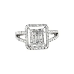 Bague en Or Blanc & diamants