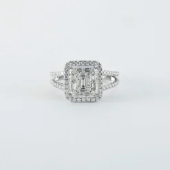 Bague en Or blanc & diamants