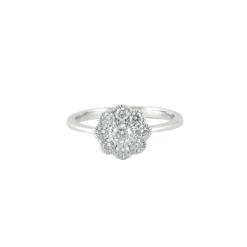 Bague en Or blanc & diamants