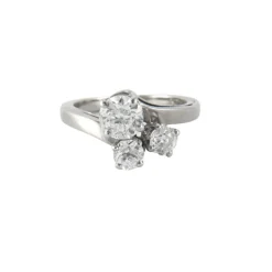 Bague en or blanc & diamants