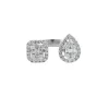Bague en or blanc & diamants