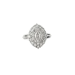 Bague en Or blanc & diamants