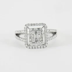 Bague en Or Blanc & diamants