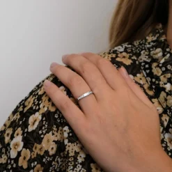 Bague en or blanc & diamants