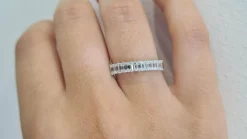 Bague en Or blanc & diamants